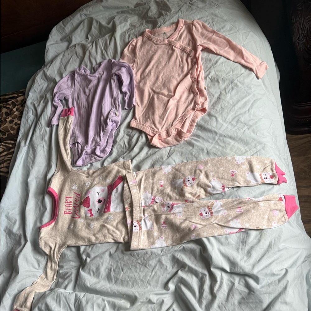 Adorable Pink and Purple Kids One Pieces